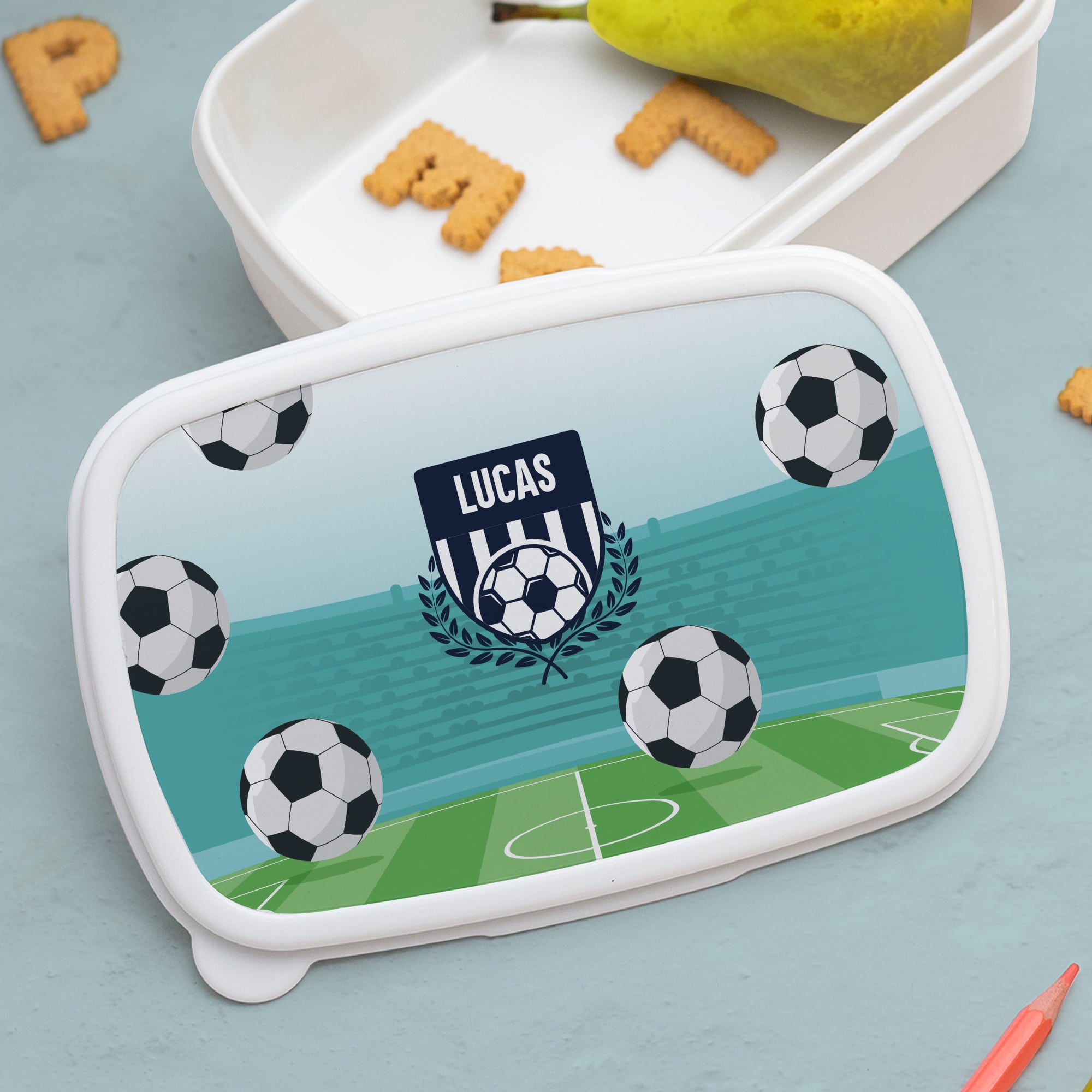 ≫ Fiambrera Infantil Fútbol personalizada ❤️ - Transparent Gift