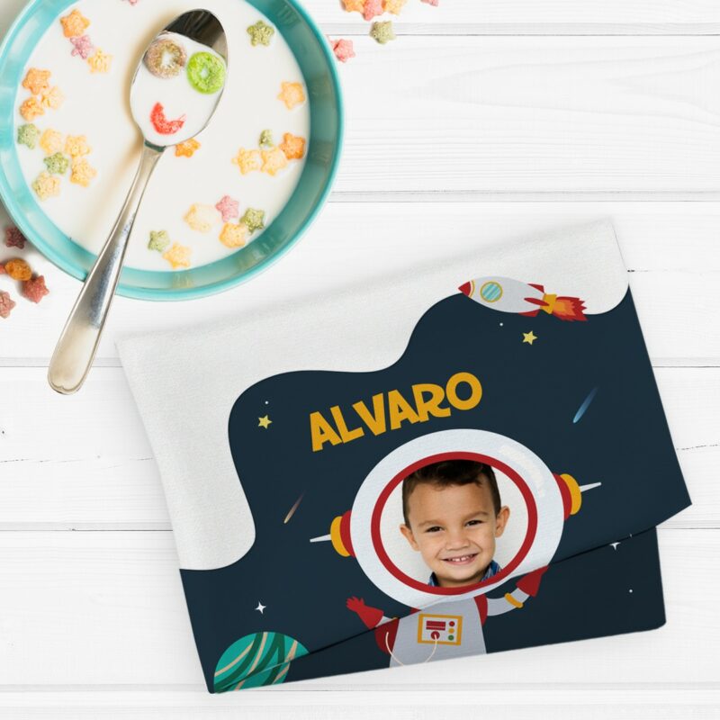 Servilleta Infantil Astronauta personalizada