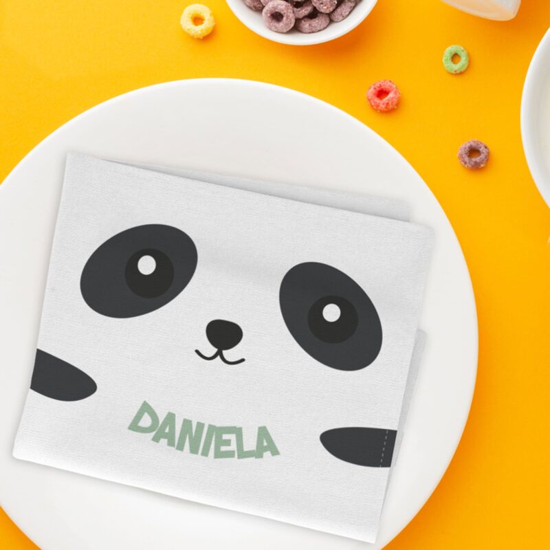 Servilleta Infantil Panda personalizada