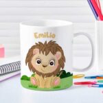 Miniatura de Taza Infantil Irrompible Animales Jungla con Nombre personalizada