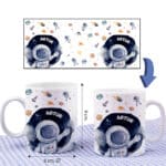 Miniatura de Taza Infantil Irrompible Astronauta con Nombre personalizada