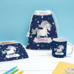 Miniatura de Taza Infantil Irrompible Unicornio con Nombre personalizada