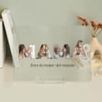 Miniatura de Placa Mamá Con Fotos en Letras personalizada