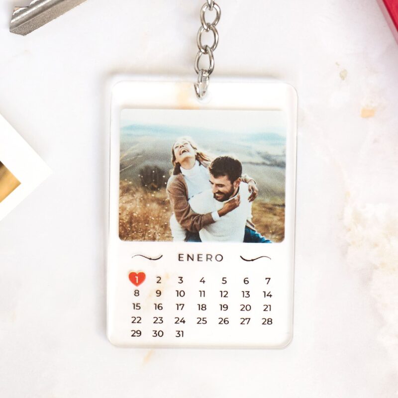 Llavero Calendario con Foto Personalizado