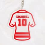 Miniatura de Llavero Camiseta de Fútbol con Nombre y Número personalizado