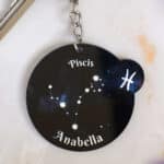 Miniatura de Llavero Zodiaco con Nombre personalizado