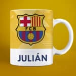 Miniatura de Taza Escudo Fútbol Barcelona personalizada