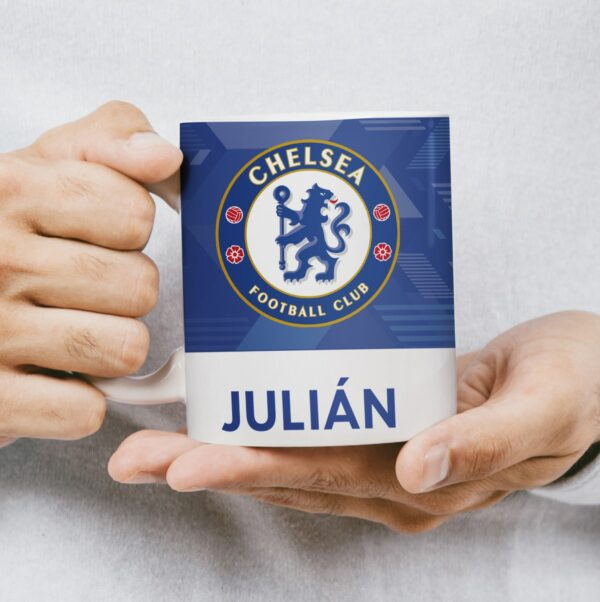 Taza Escudo Fútbol Chelsea personalizada