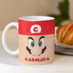 Miniatura de Taza Mario y Luigi con Nombre e Inicial personalizada