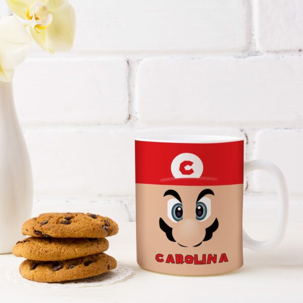 Taza Infantil Mario y Luiggi personalizada