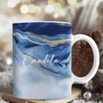 Miniatura de Taza Estampado Mármol con Nombre personalizada