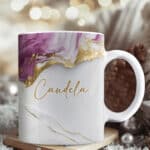 Miniatura de Taza Estampado Mármol con Nombre personalizada