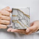 Miniatura de Taza Estampado Mármol con Nombre personalizada