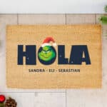 Miniatura de Felpudo Navidad Grinch con Nombre personalizado