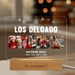 Miniatura de Lámpara Copitos con Cuatro Fotos y Textos personalizada