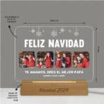 Miniatura de Lámpara Copitos con Cuatro Fotos y Textos personalizada