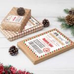 Miniatura de Etiqueta para Regalos de Navidad Correo Postal con Nombre personalizada