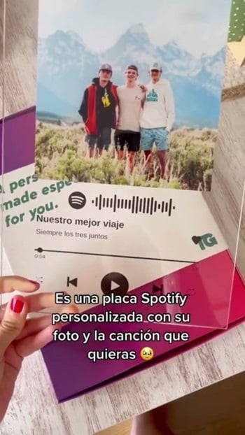 ≫ Placa Spotify personalizada ❤️ - Transparent Gift