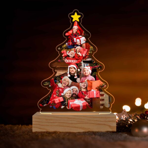 Lámpara de Árbol de Navidad con Fotos personalizada