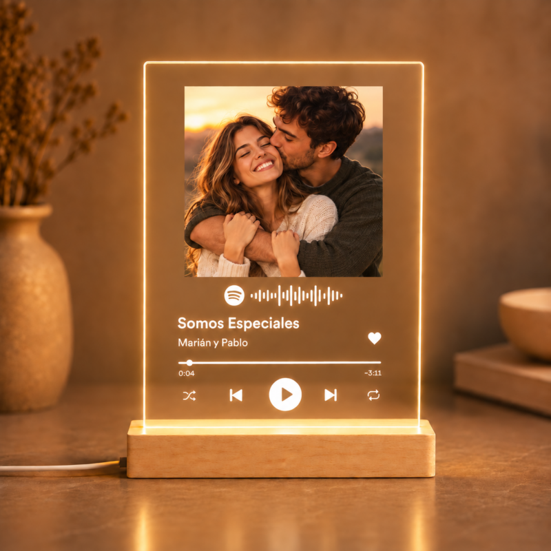Placa Spotify personalizada