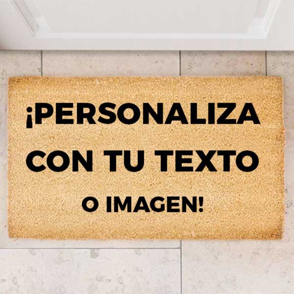 Felpudo personalizado con Textos y Foto