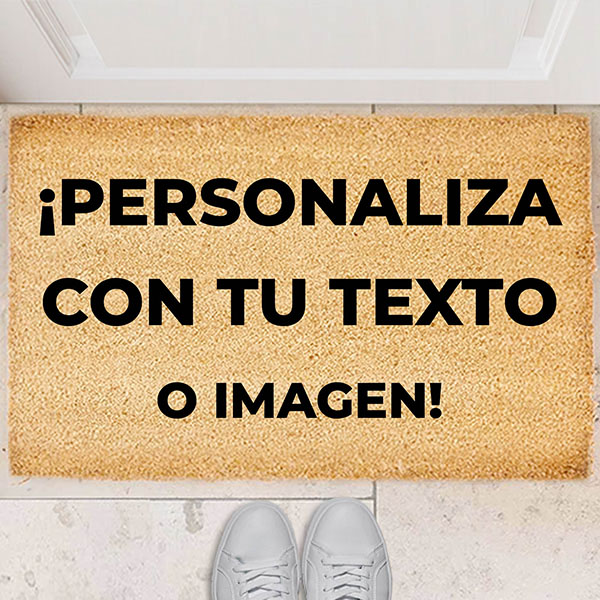 Felpudo personalizado con Textos y Foto