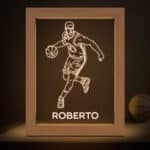 Miniatura de Lámpara Baloncesto con Nombre personalizada