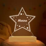 Miniatura de Lámpara Infantil Estrella con Nombre personalizada