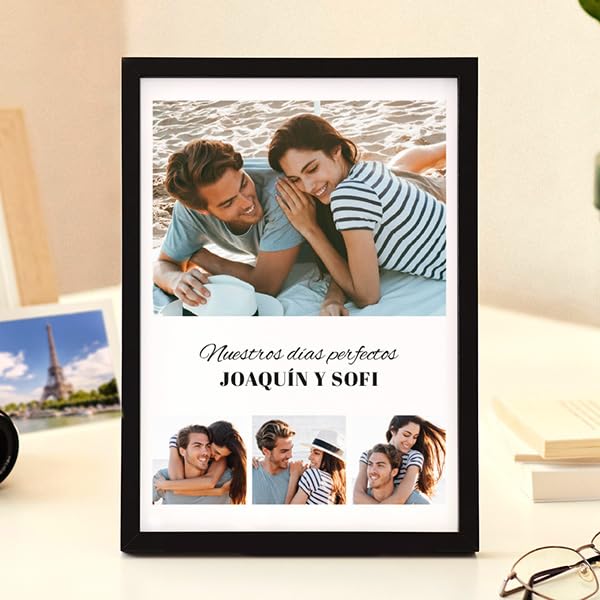 Placa Collage de Fotos con Textos personalizada