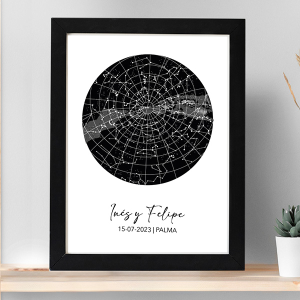 Placa Mapa Estelar personalizada