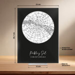 Miniatura de Placa Mapa Estelar personalizada