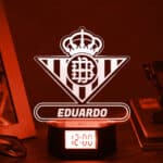 Miniatura de Reloj Despertador con Luz Escudo Betis Personalizado