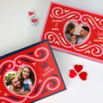 Miniatura de Caja de Dulces Corazón con Foto y Textos personalizada