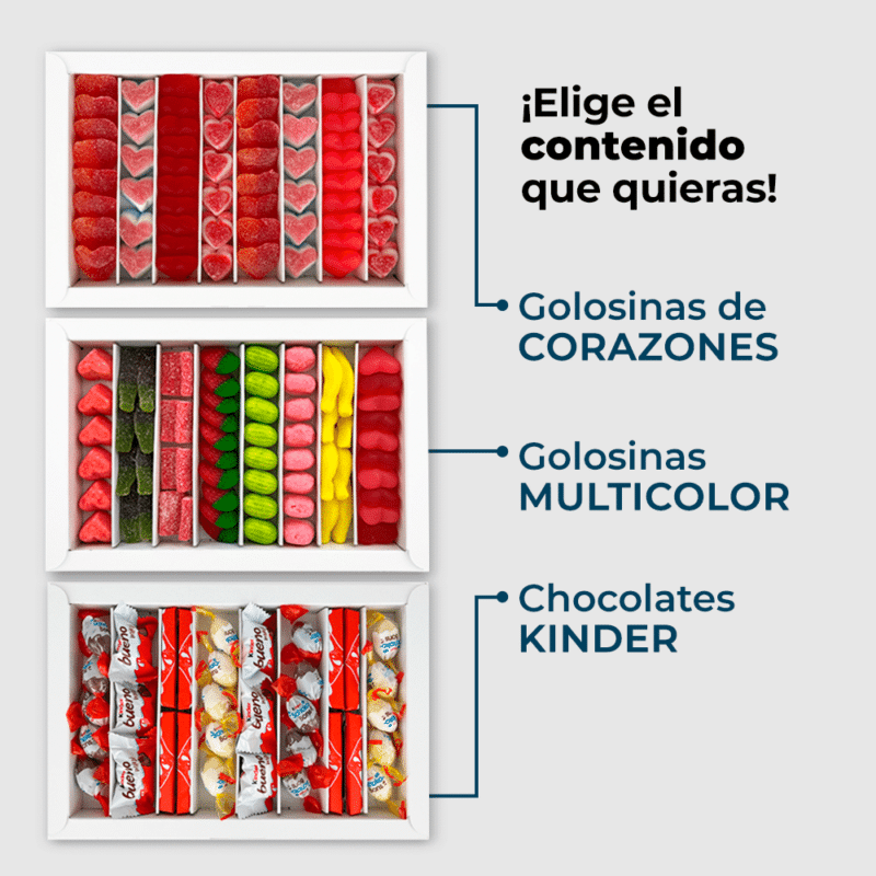 Caja de Dulces con Foto Ilustrada y Nombres personalizada