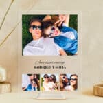 Miniatura de Placa Collage de Fotos con Textos personalizada