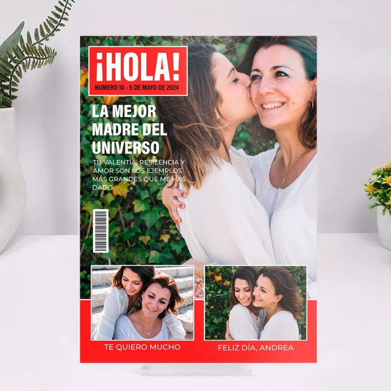 Placa Revista ¡HOLA! Con Fotos y Textos personalizada