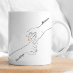 Miniatura de Taza Manos Unidas con Nombres personalizada