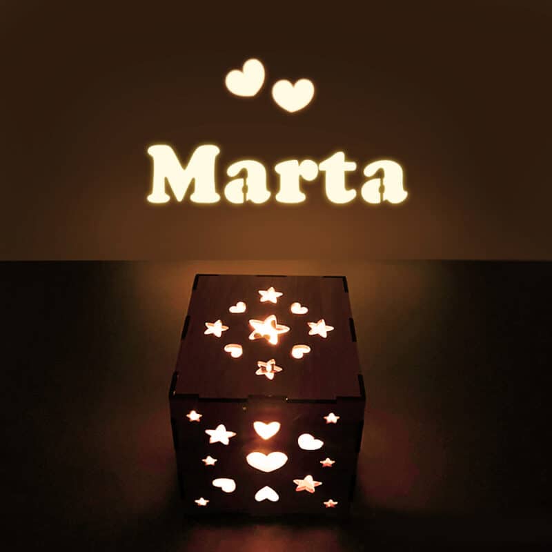 Caja mágica de luz personalizada