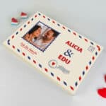 Miniatura de Caja de Dulces Postal con Foto y Textos personalizada