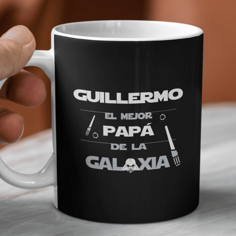 Taza Star Wars con Nombre y Fecha personalizada