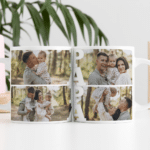 Miniatura de Taza Papá con 4 Fotos personalizada