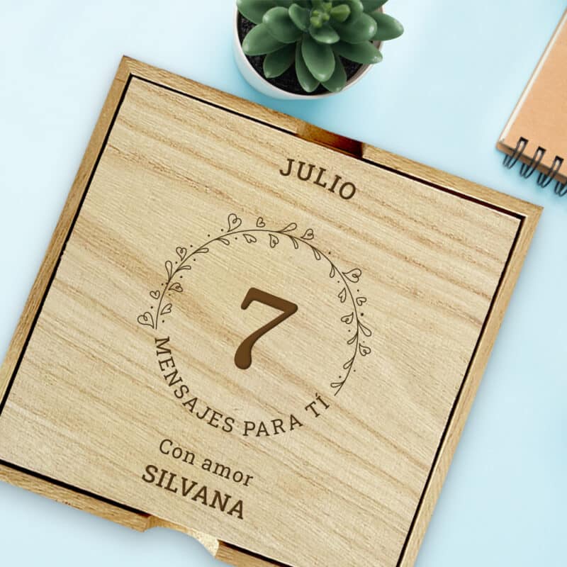 Puzzle Madera Con Frases de Amor personalizado