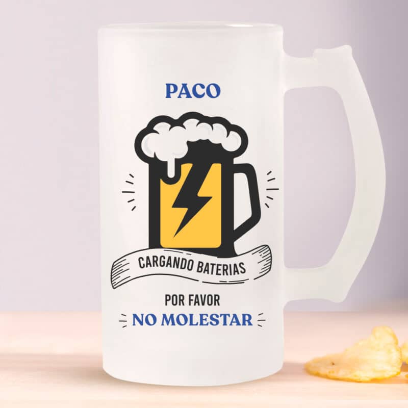 Jarra de Cerveza Batería personalizada