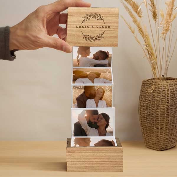 Caja de Fotos Acordeón Para parejas Personalizada