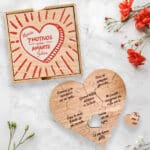 Miniatura de Puzle de Madera con Mensajes de Amor personalizado