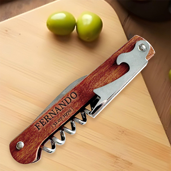 Abridor Sacacorchos con Texto personalizado