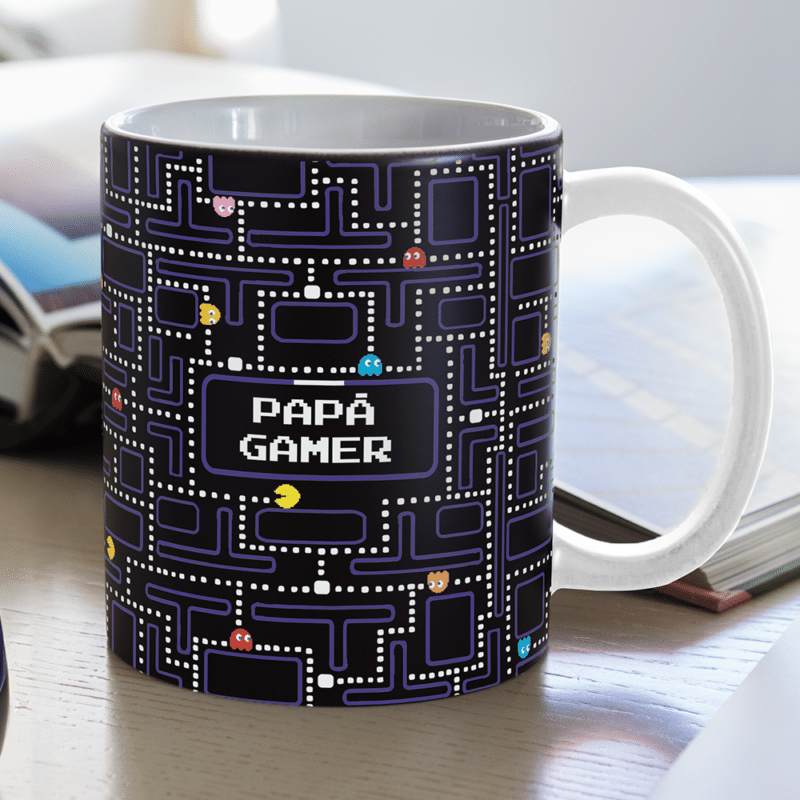 Taza Juego Pacman con Nombre personalizada