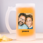 Miniatura de Jarra de Cerveza Con Foto y Nombre personalizada