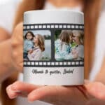 Miniatura de Taza Carrete de Fotos con Texto personalizada