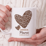 Miniatura de Taza Corazón Estilo con Nombre personalizada